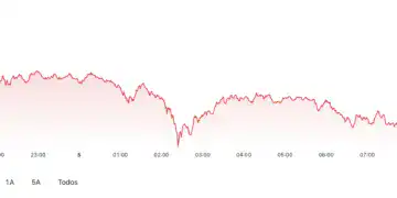 Gráfica comportamiento Bitcoin